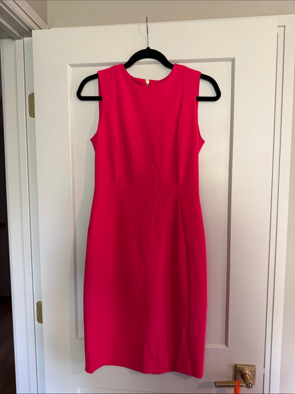 Like new Calvin Klein Sleeveless Fitted Pink Sheath Dress